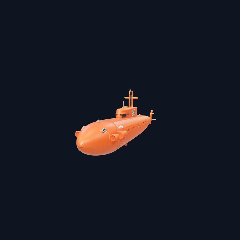 Orange Submarine model pack