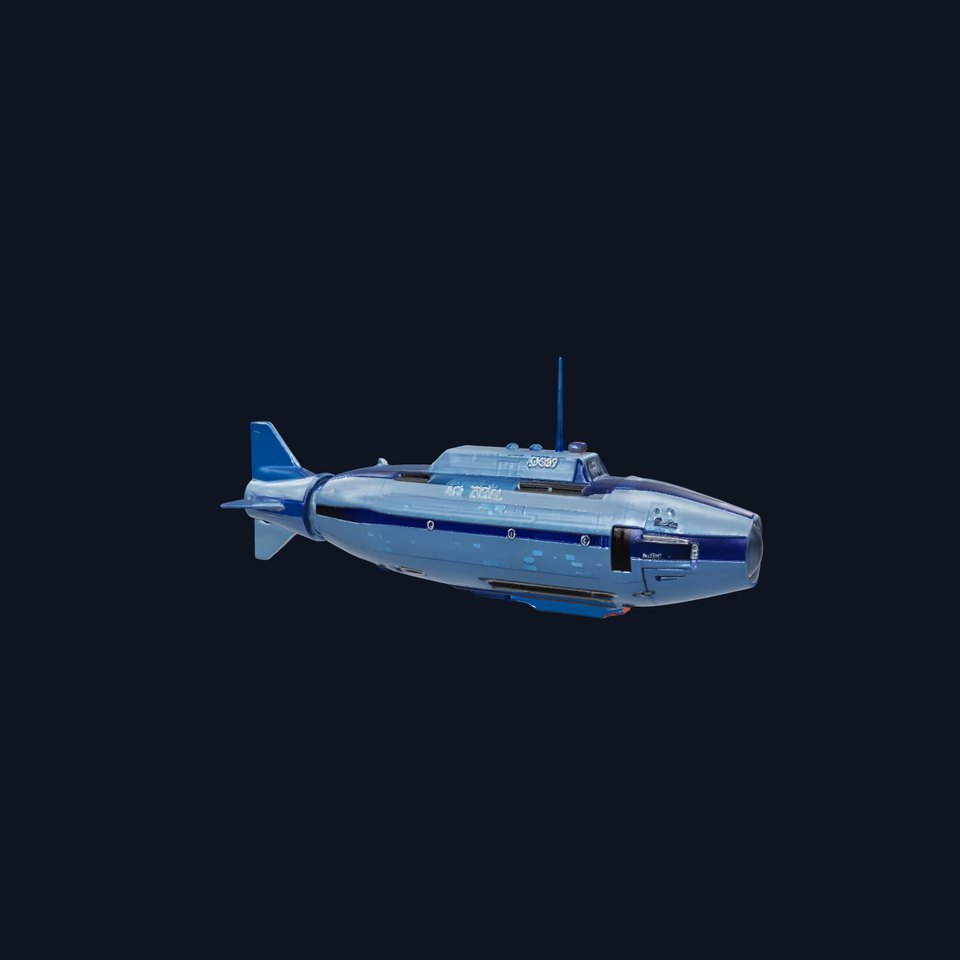 Dark Blue Submarine model pack viewer poster