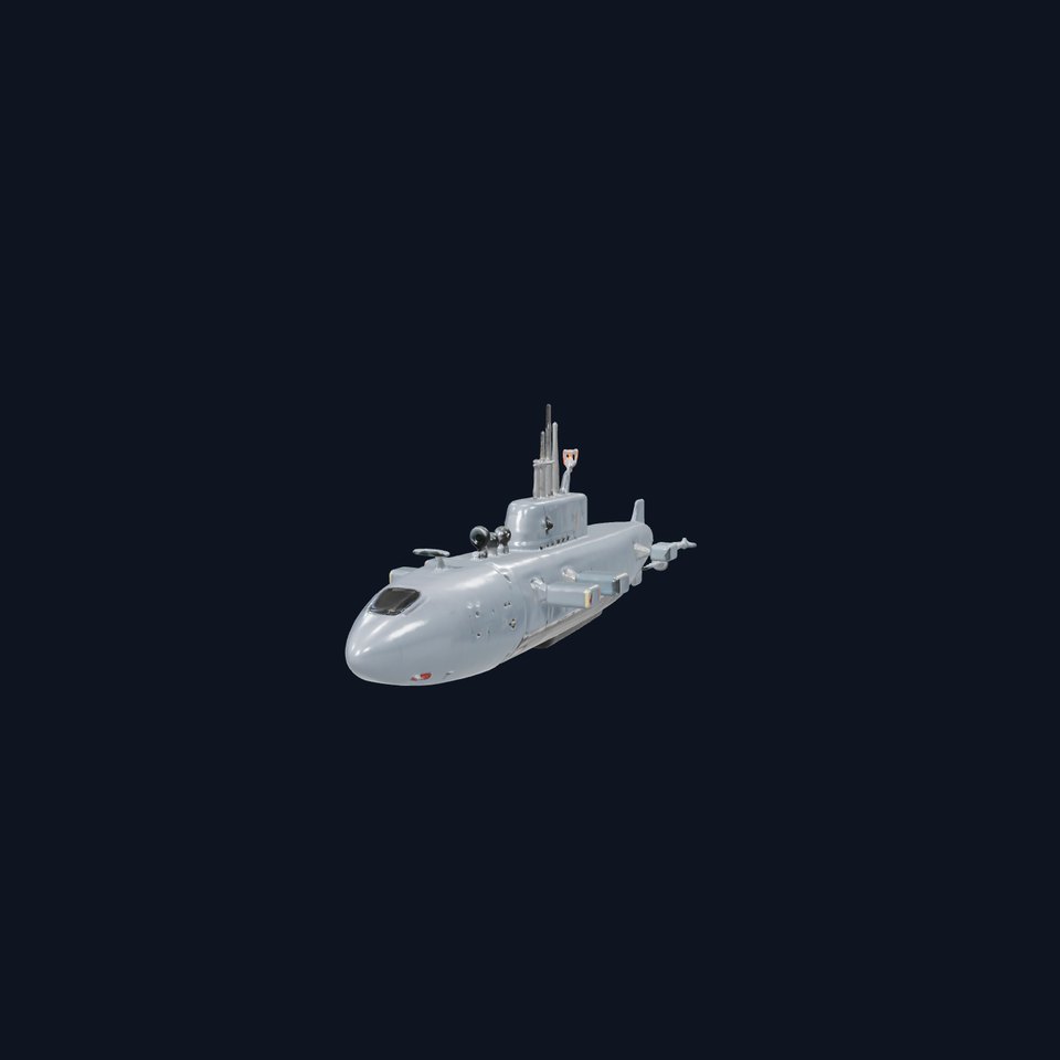Stealth Submarine Gray model pack