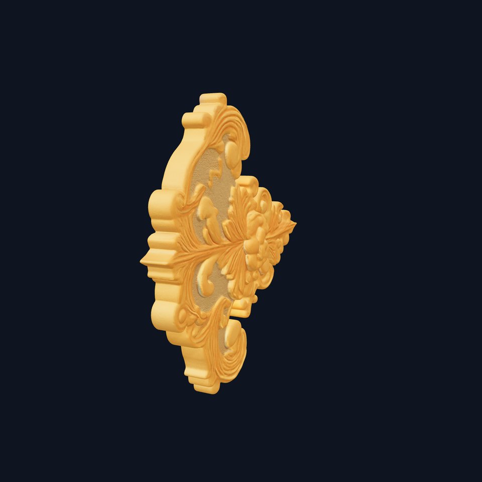 Ornate Gold Scrollwork model pack