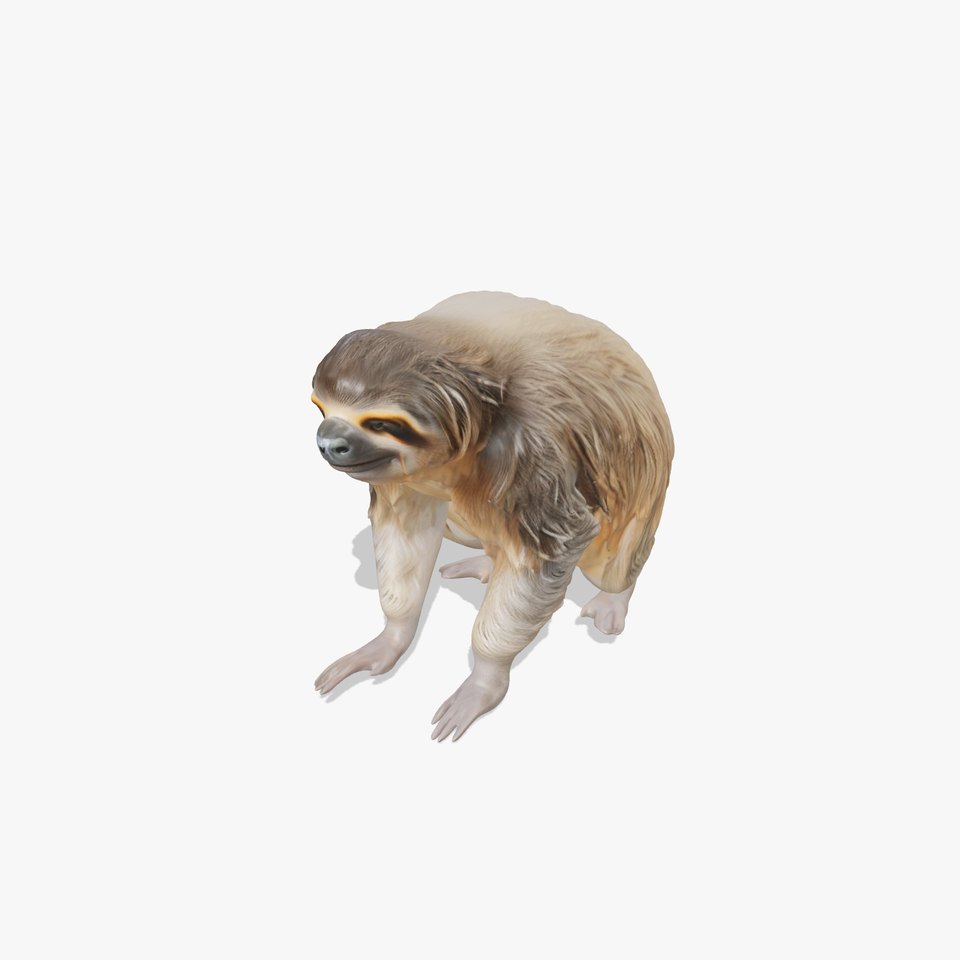 Realistic Sloth Fur model pack