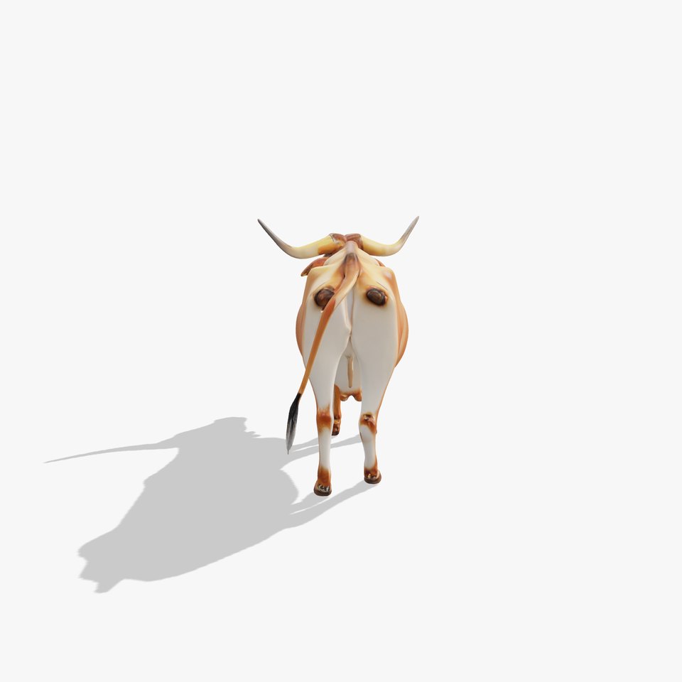 Majestic Longhorn Bull model pack