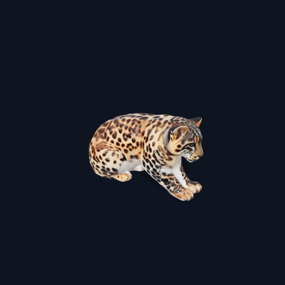 Spotted Leopard Realistic model pack
