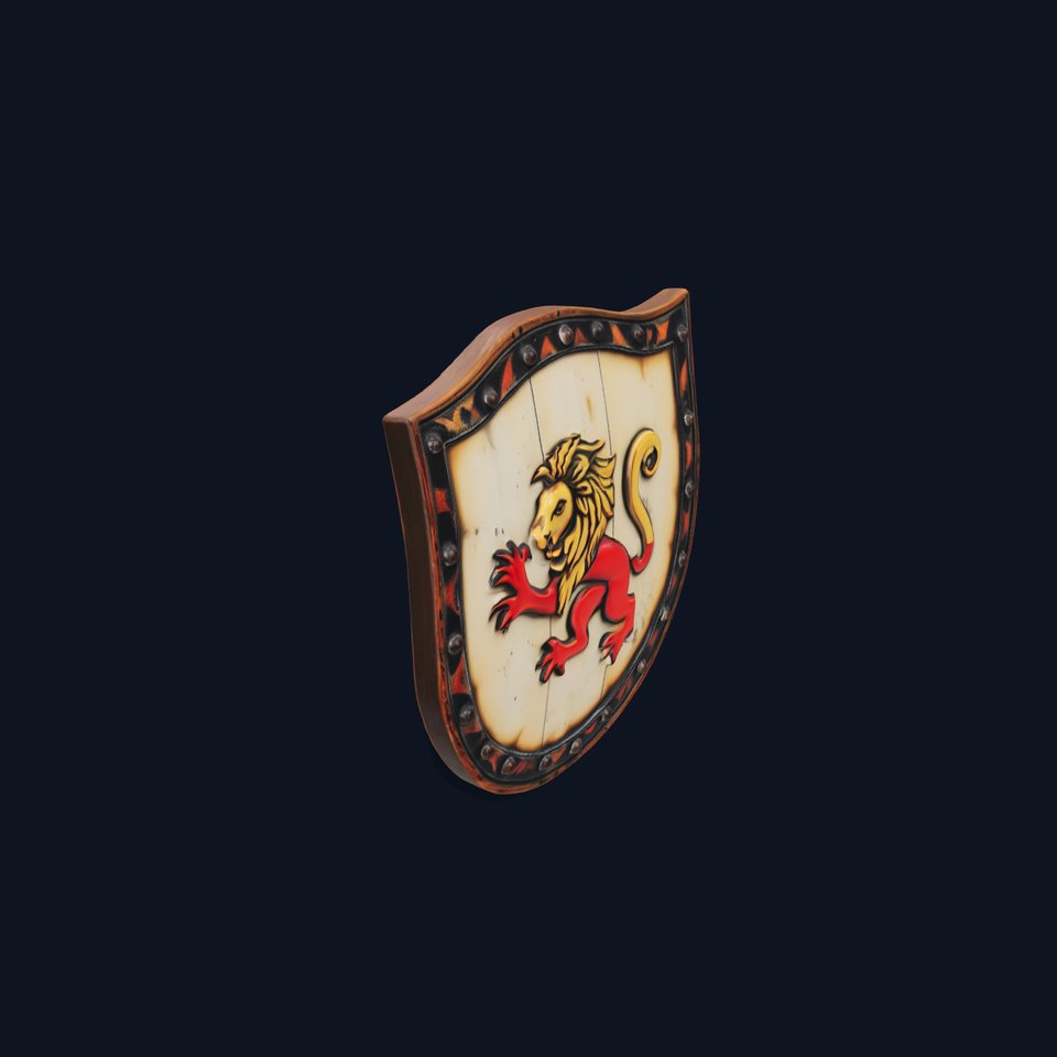Lion Crest Shield model pack