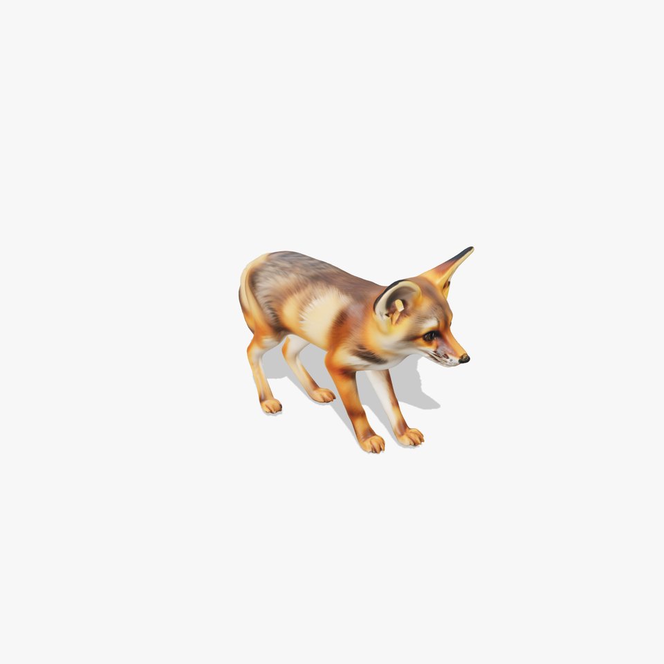 Fennec Fox Realistic model pack viewer poster