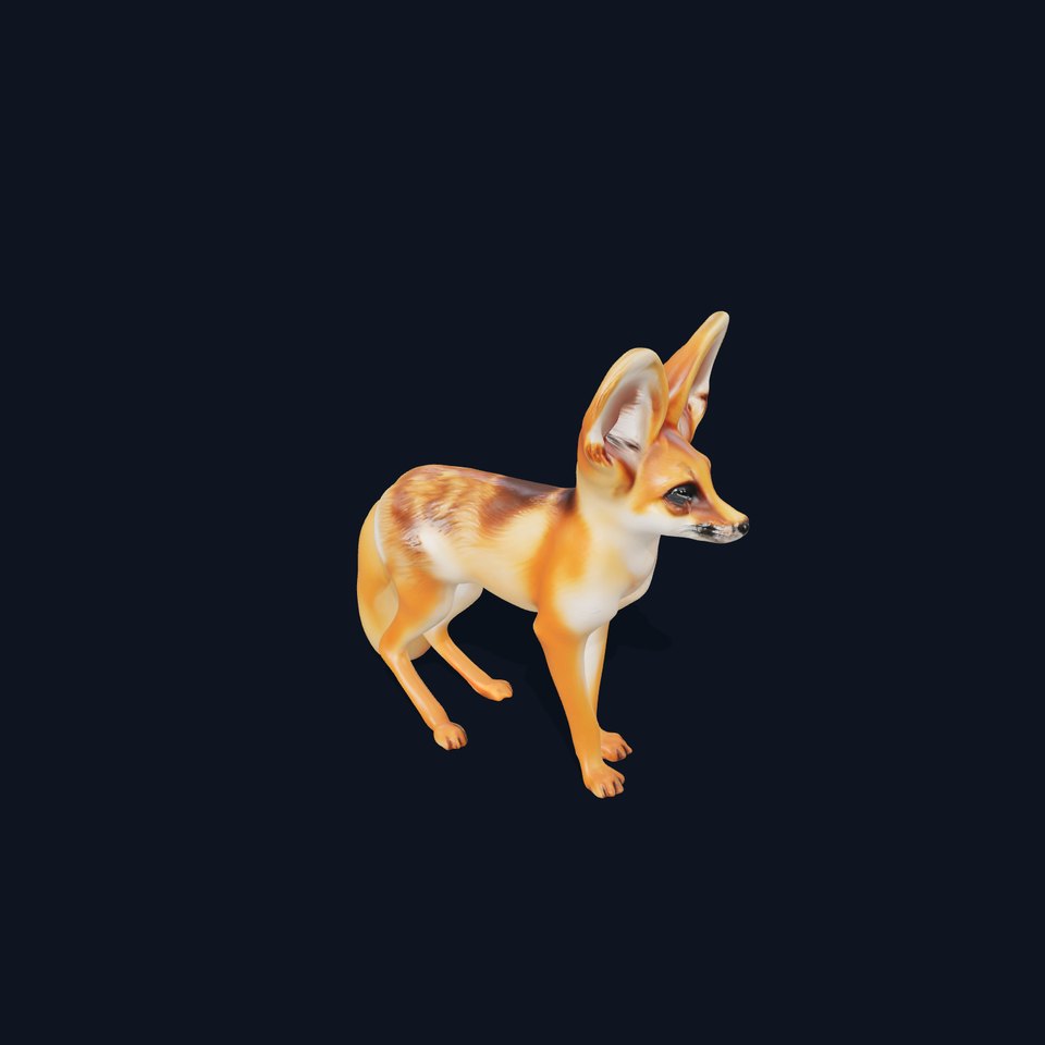 Fennec Fox Illustration model pack