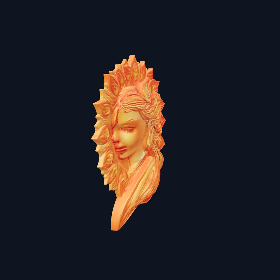 Radiant Sun Goddess model pack viewer poster