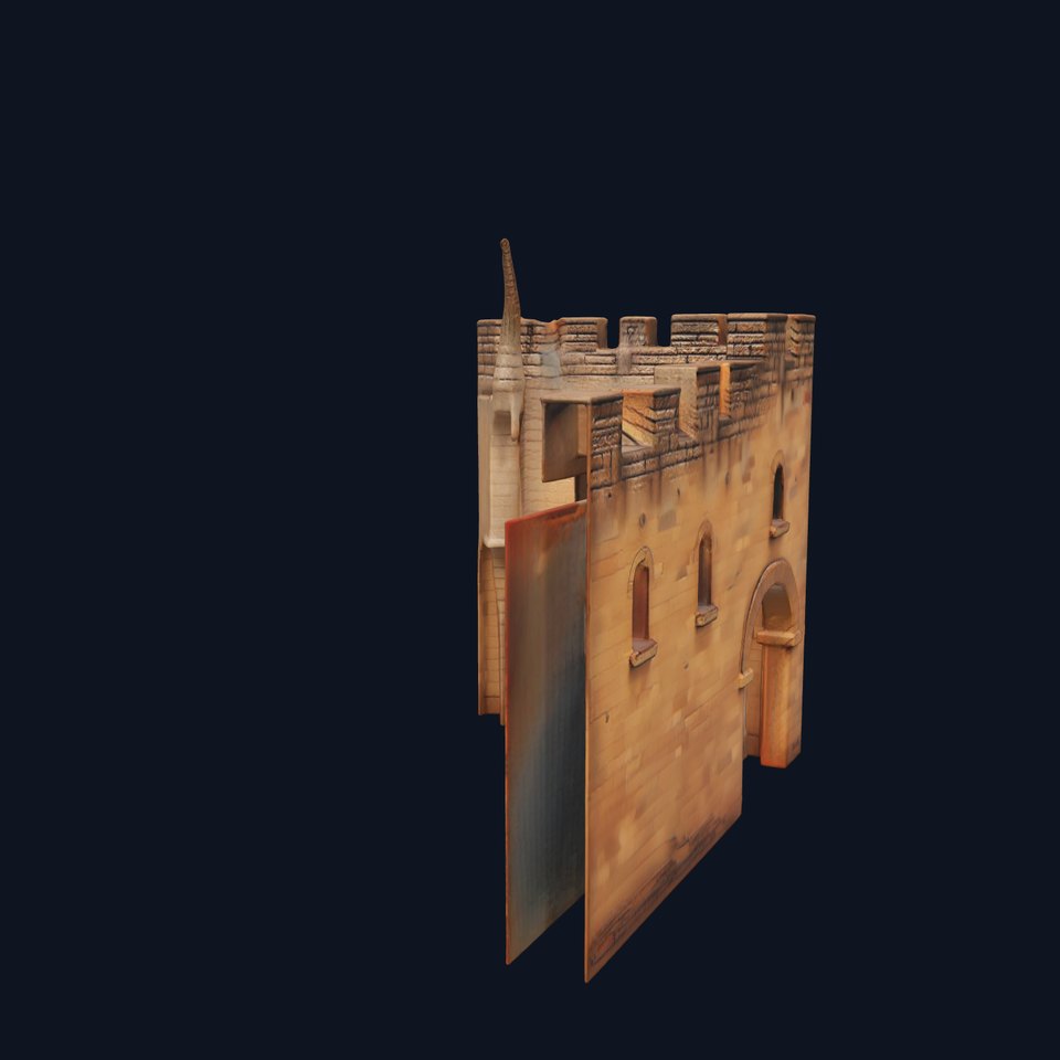 Medieval Stone Gate model pack