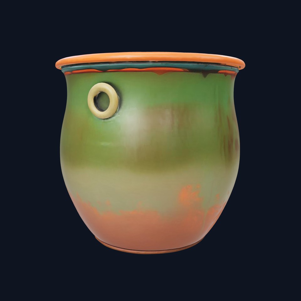 Antique Copper Planter model pack