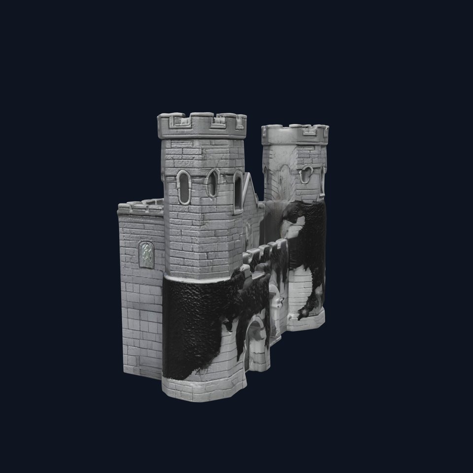 Dark Enchanted Castle model pack viewer poster