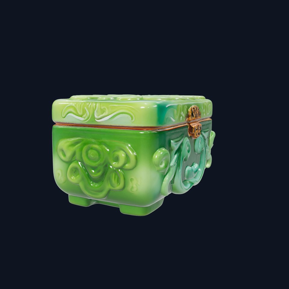 Emerald Ornate Box model pack