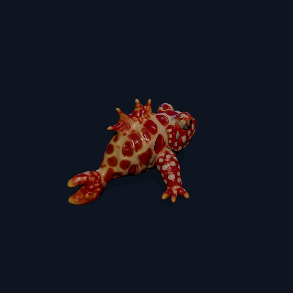 Spotted Orange Frog model pack viewer poster