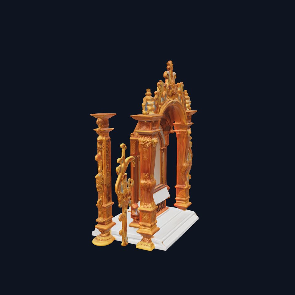 Ornate Golden Altar model pack