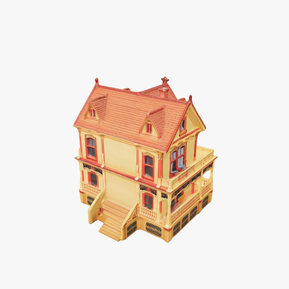 Victorian House Architectural model pack viewer poster