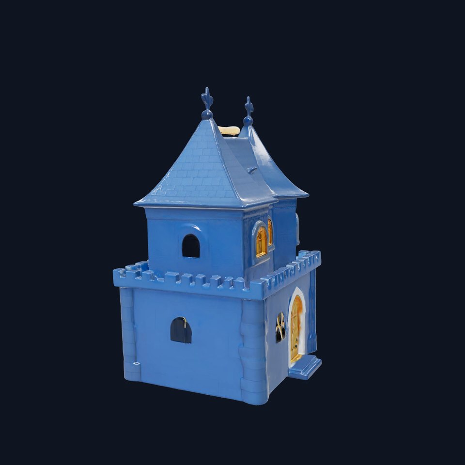 Gothic Blue House model pack