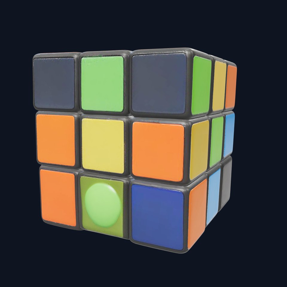 Multicolor Puzzle Cube model pack
