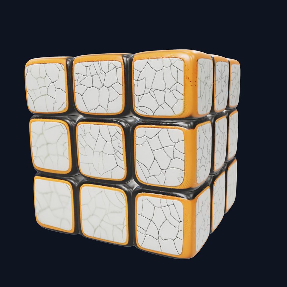 Glossy Ceramic Cube model pack