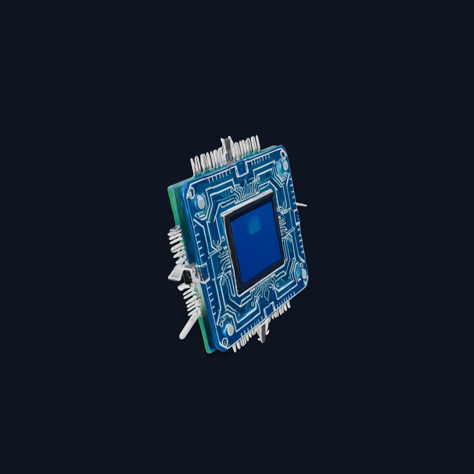 Blue Circuit Chip model pack