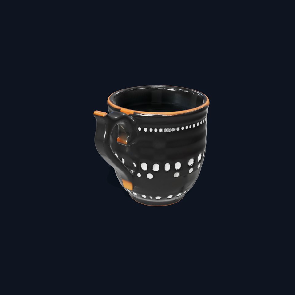 Polka Dot Ceramic Mug model pack viewer poster