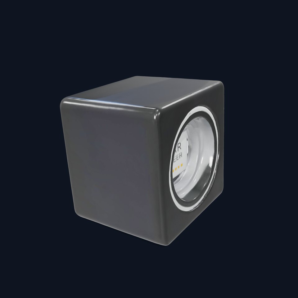 Black Lidar Sensor model pack