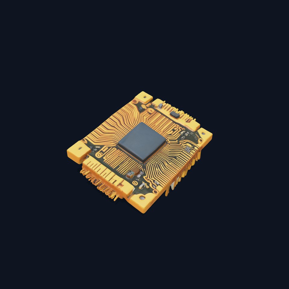 Golden Circuit Chip model pack