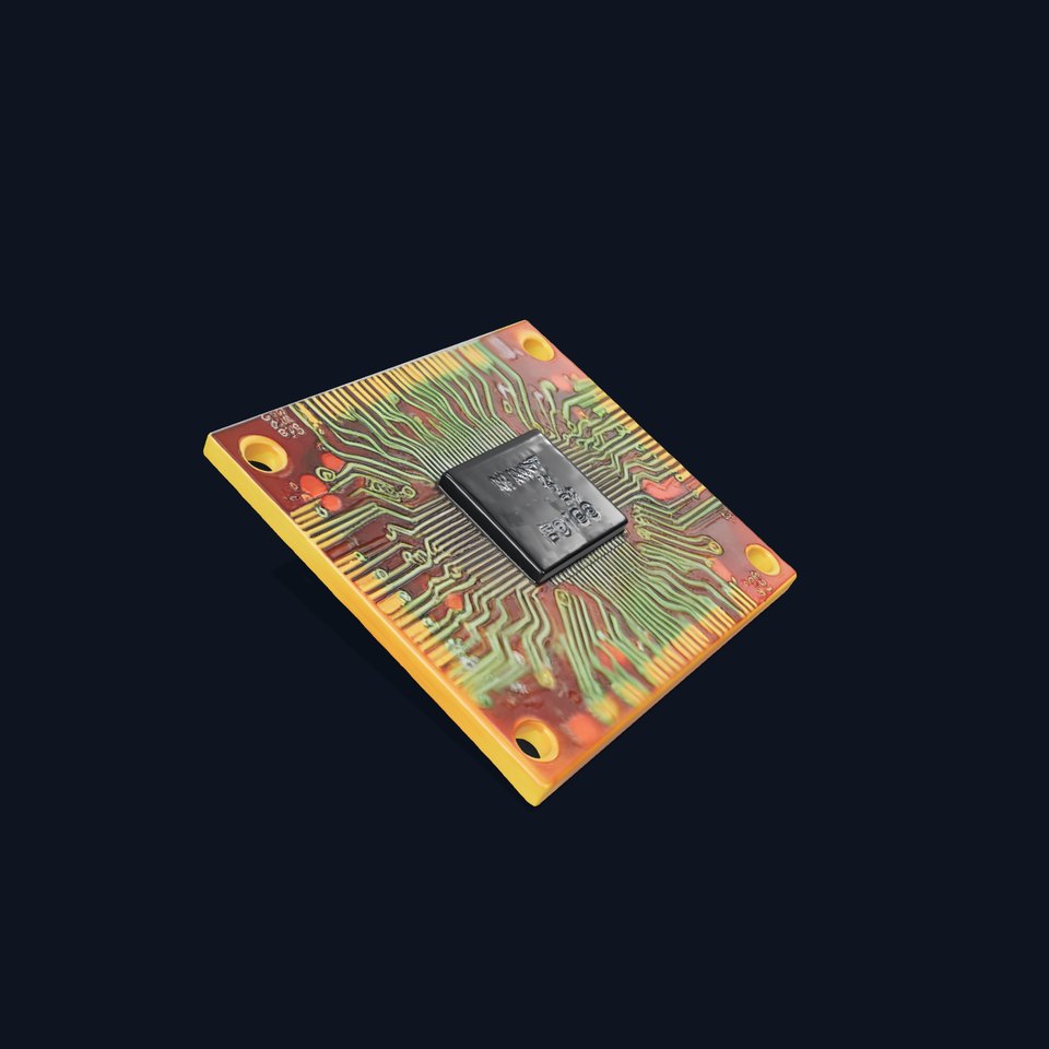 Orange Circuit Board model pack