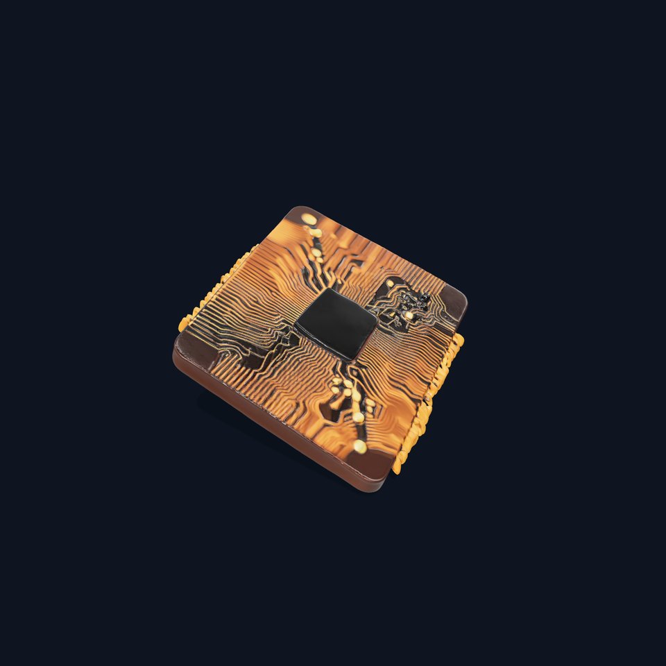 Golden Circuit Chip model pack