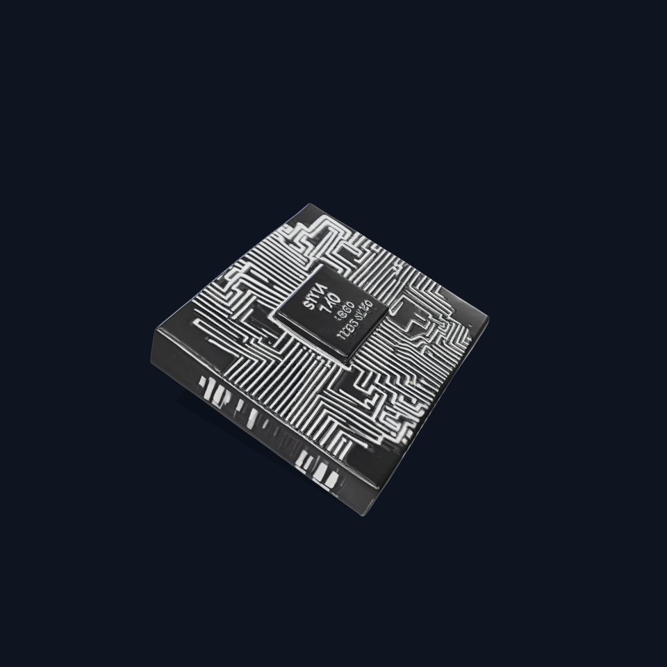 Circuit Chip Metallic model pack