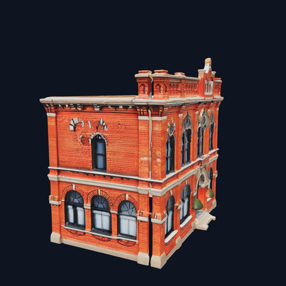 Victorian Brick Building model pack viewer poster