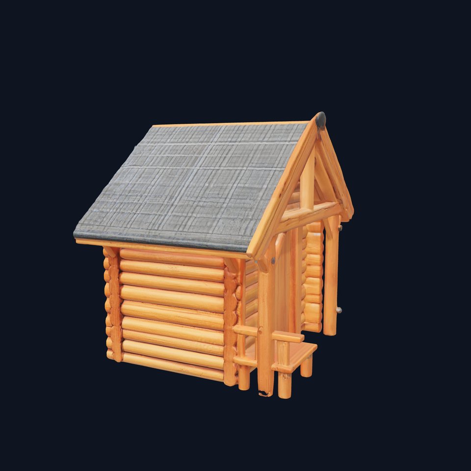 Rustic Wooden Cabin model pack