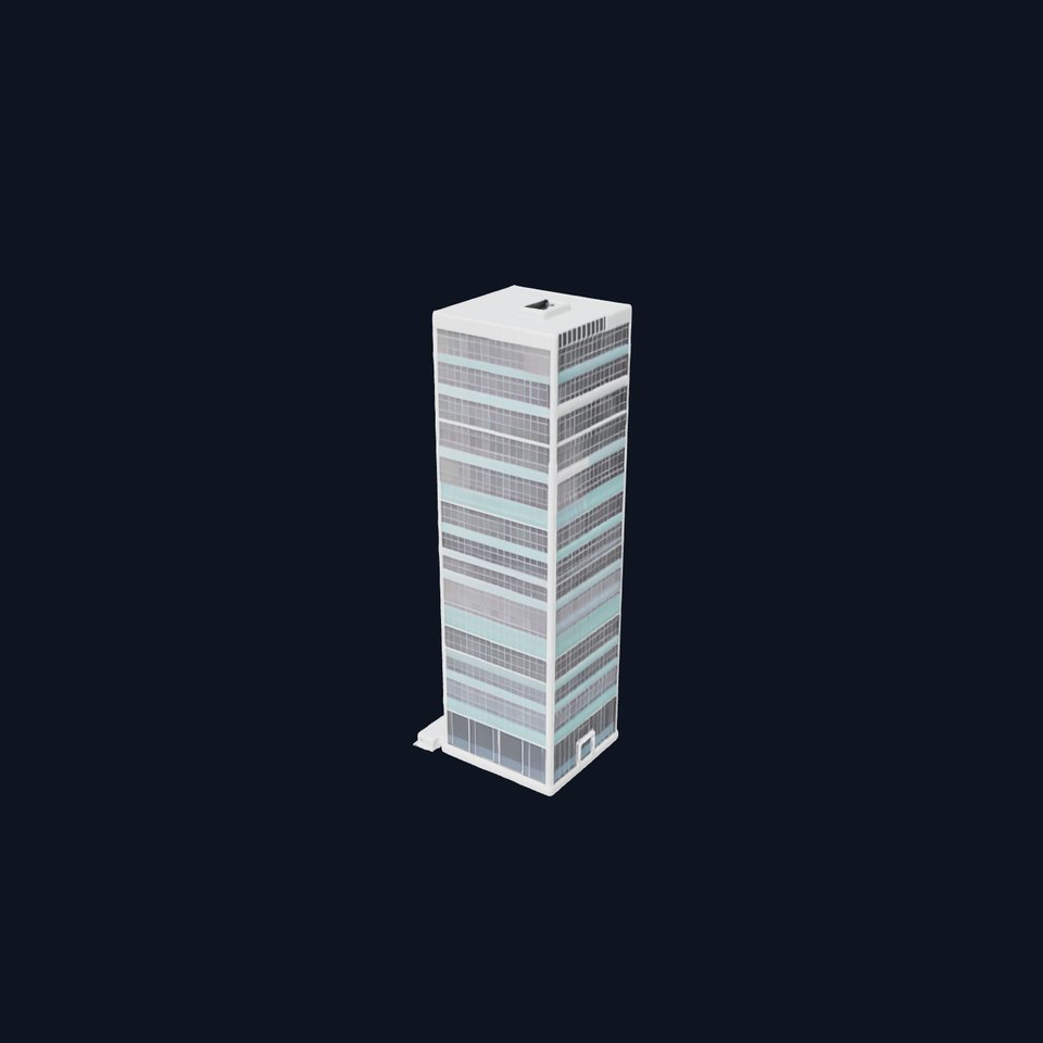 Sleek Glass Tower model pack viewer poster