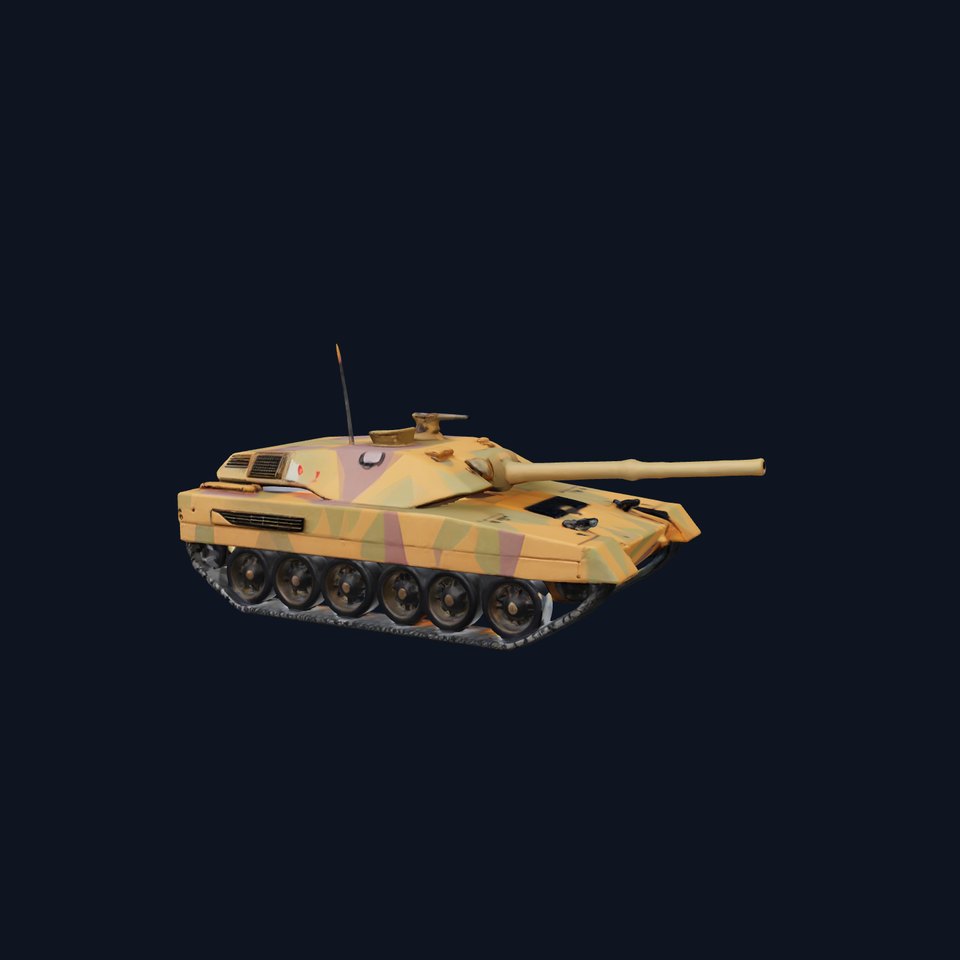 Desert Camouflage Tank model pack