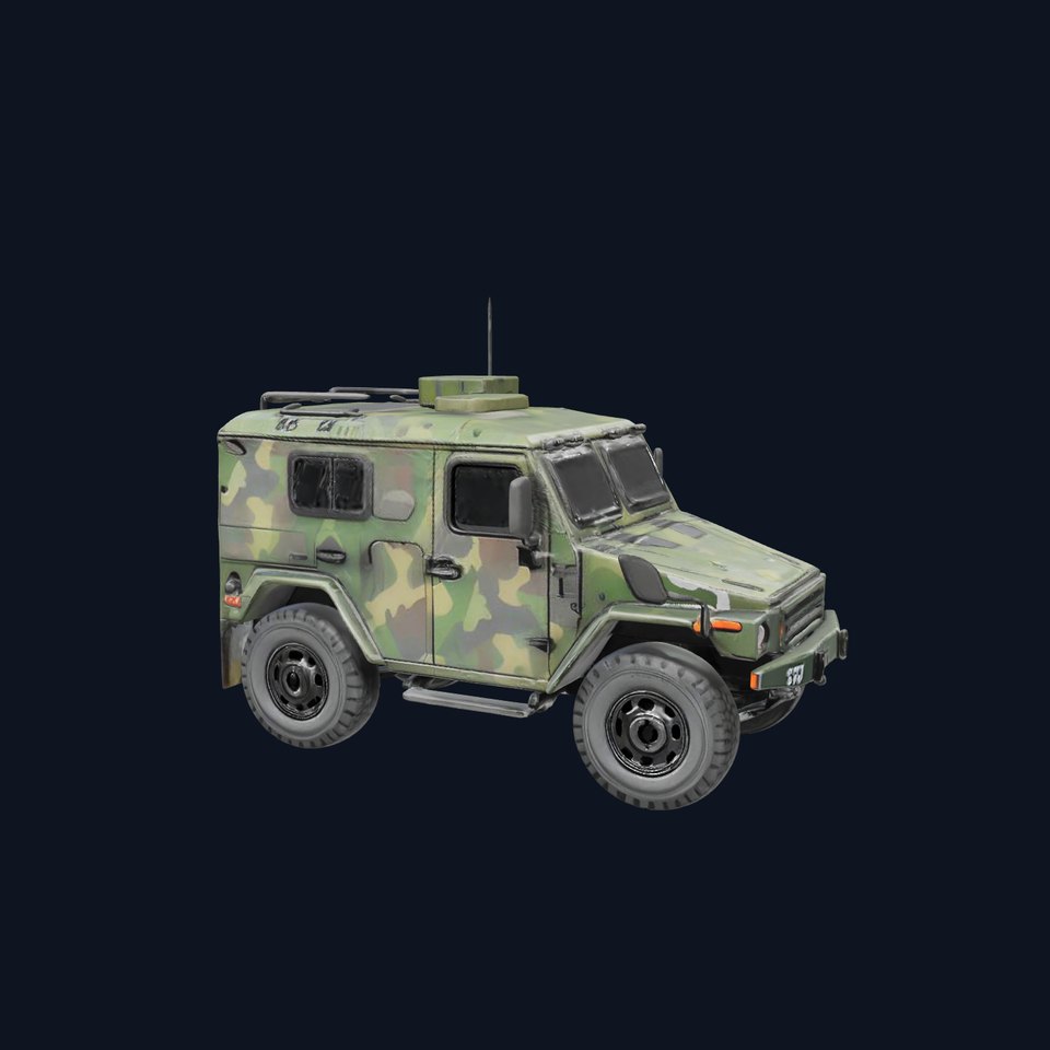 Camouflage Armored Vehicle model pack viewer poster