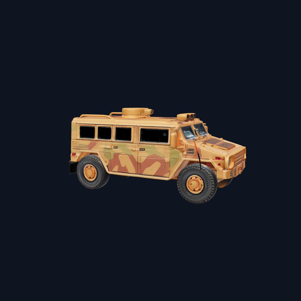 Desert Camouflage Armored Vehicle model pack
