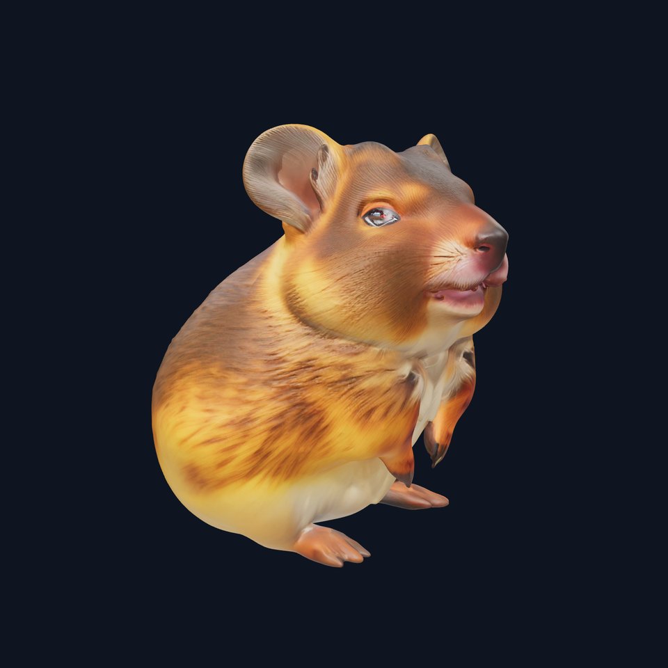 Cute Hamster Character model pack