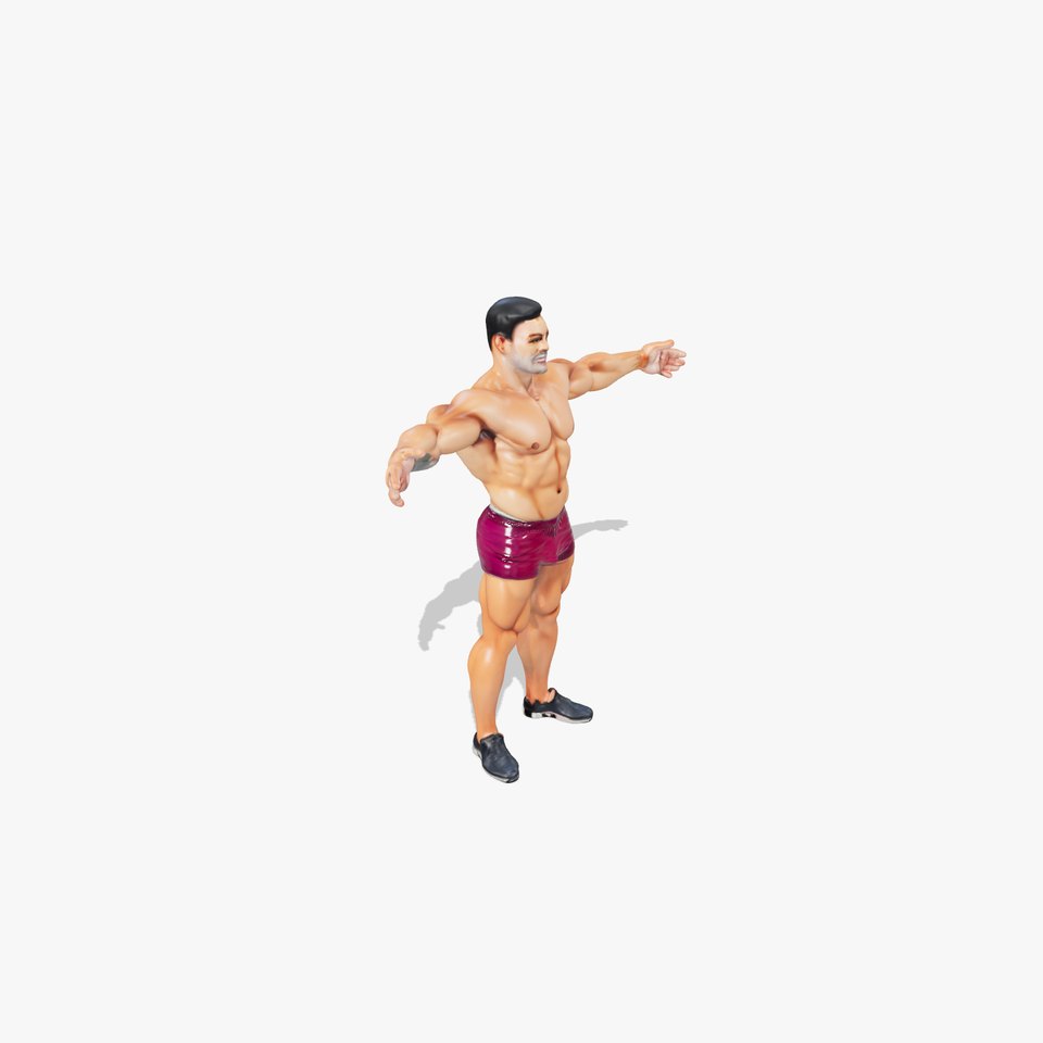 Athletic Male Character model pack