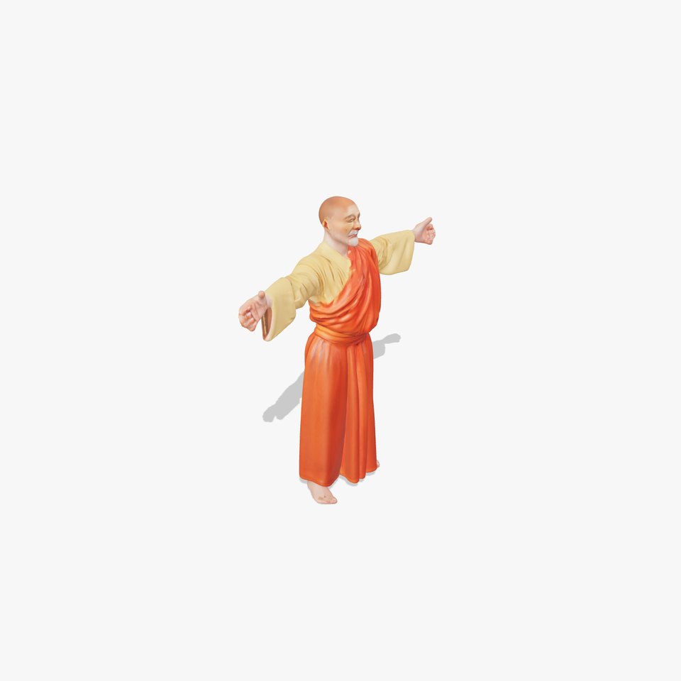 Orange Monk model pack
