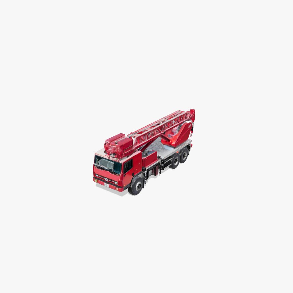 Red Crane Truck model pack viewer poster
