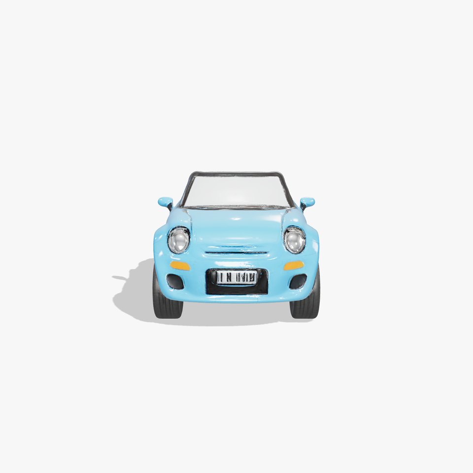 Azure Convertible Car model pack