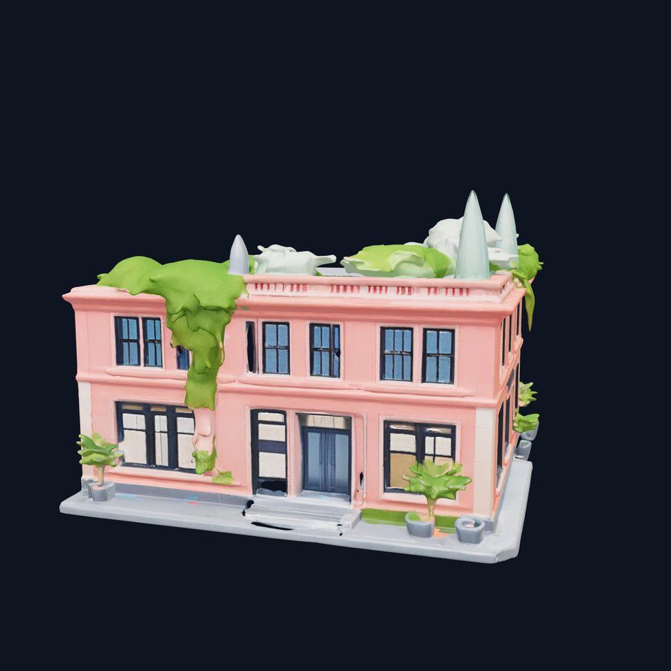 Modern Museum Building model pack viewer poster