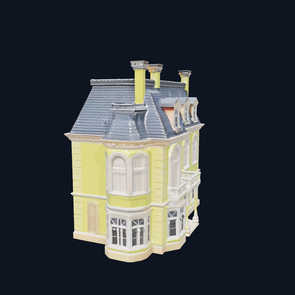 Lime Victorian Mansion model pack