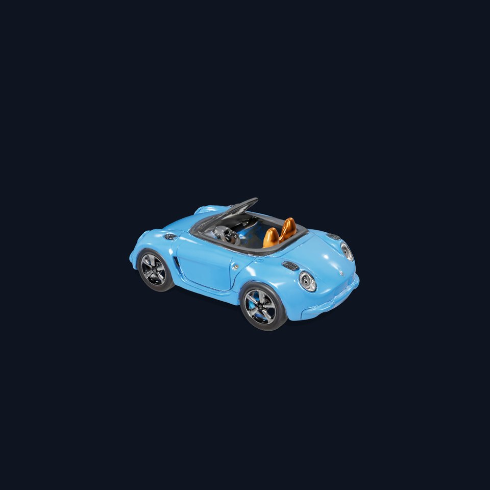 Azure Convertible Car model pack