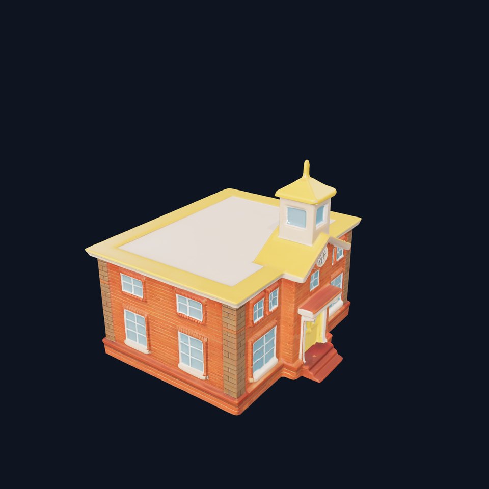 Classic Brick Church model pack