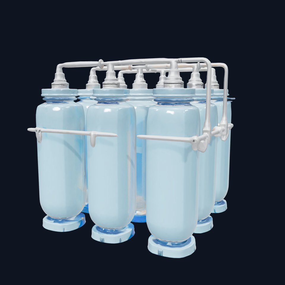 Industrial Blue Filter Tank model pack