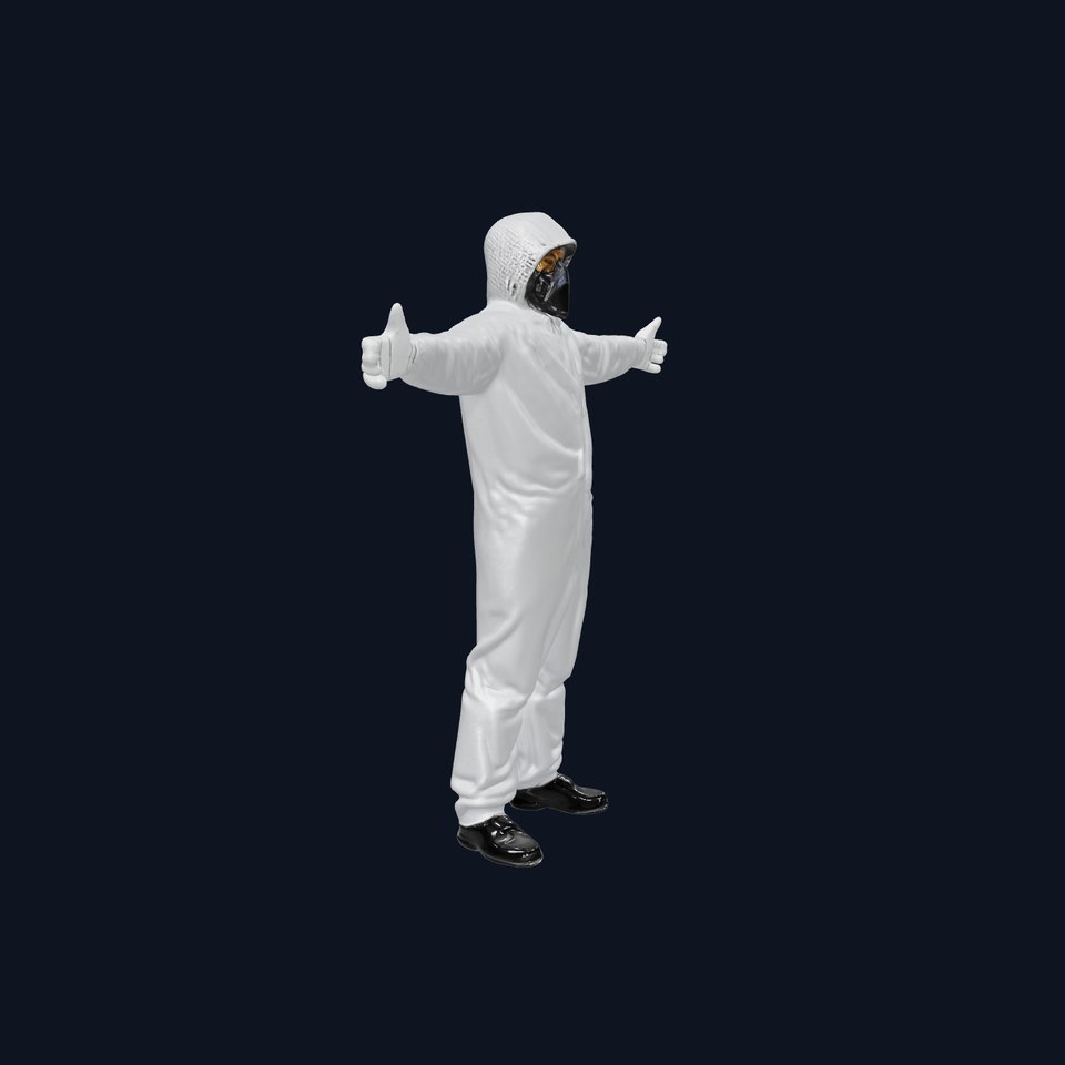 Silver Hazmat Suit model pack