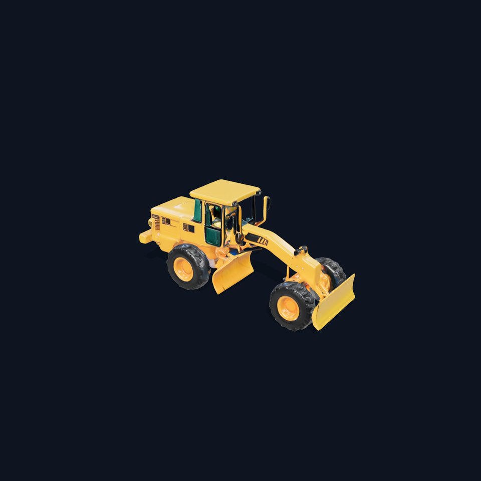 Vibrant Bulldozer model pack viewer poster