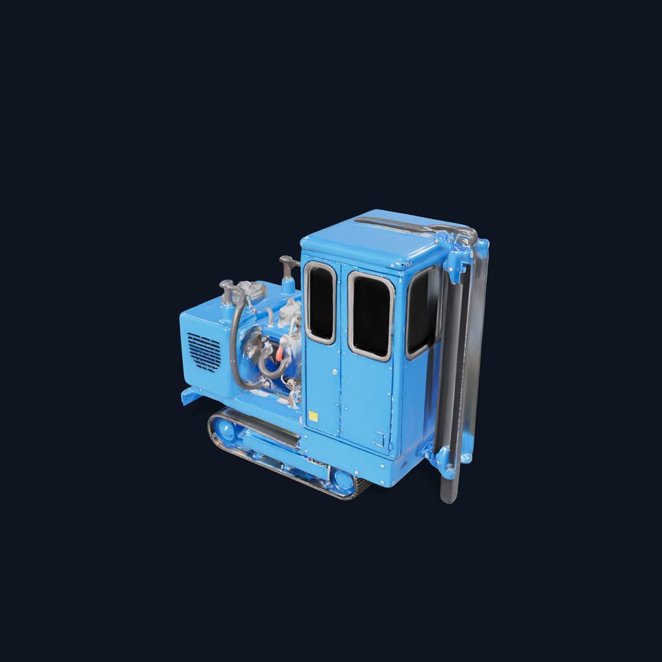 Blue Construction Drill model pack viewer poster