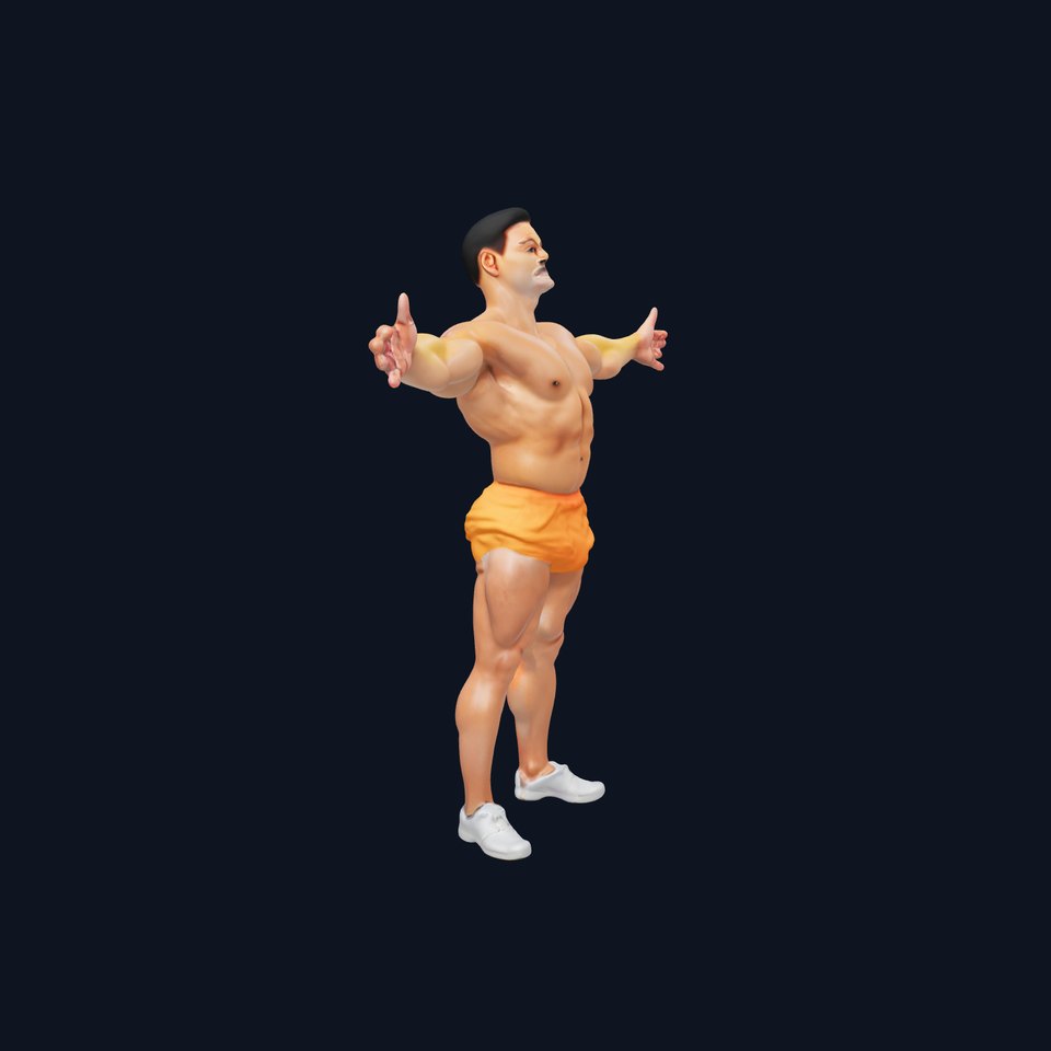 Athletic Male Character model pack