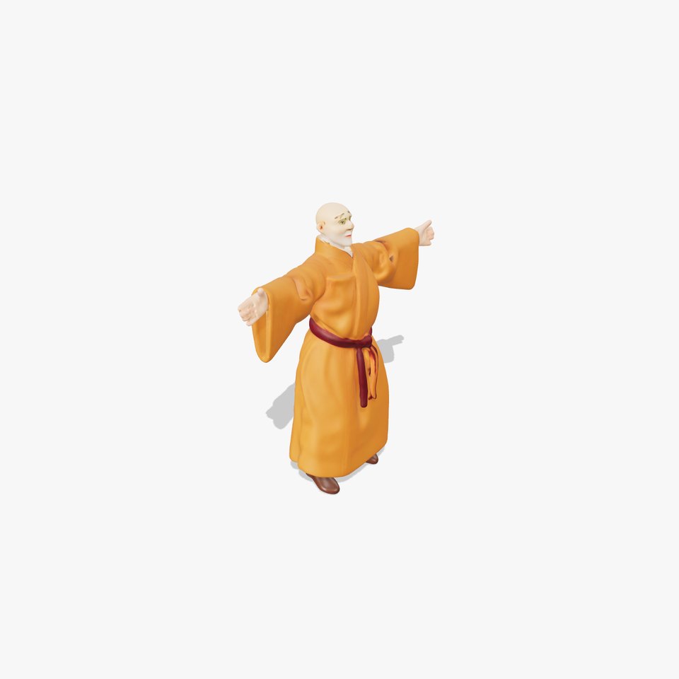Monk Robe Figure model pack