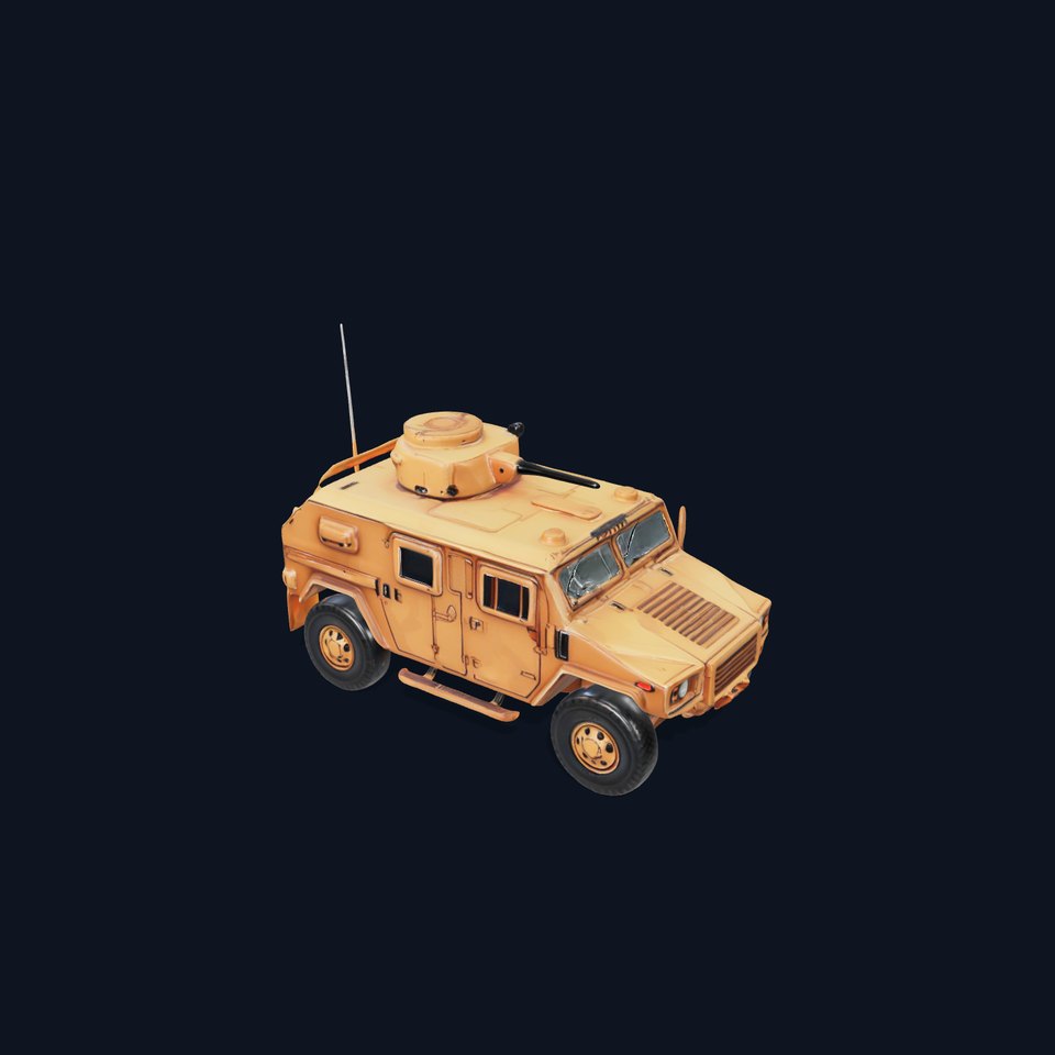 Desert Tactical Vehicle model pack viewer poster